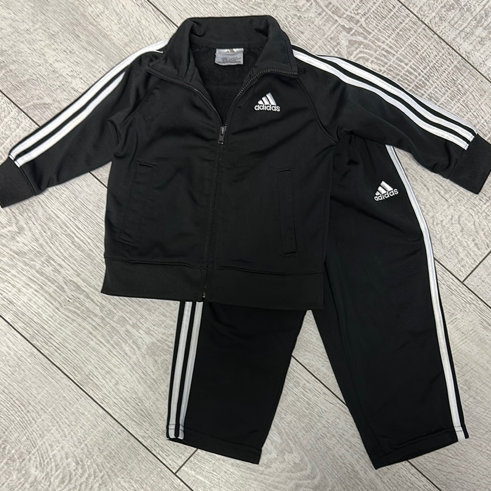Adidas Black and White Athletic Set
